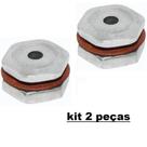 Kit com 2 Válvulas de Segurança Selo Rochedão Panela de Pressão 18mm Rosca 12mm