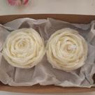 kit com 2 Velas Flor Pequenas Aromática P/ Presente 30g cada