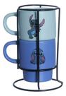 Kit Com 2 Xícaras Empilháveis Stitch Disney - Zona Criativa