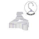 Kit com 20 Cabides Cavado Giratório Transparente Elegância e Funcionalidade