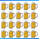 Kit Com 20 Canecas De Vidro Chopp Cerveja Bar Restaurante Padaria 360Ml