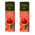 Kit com 20 Cápsulas Chá de Laranja Mediterrânea com Hibisco levemente adocicado TRES Corações 3Chá