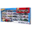 Kit com 20 carrinhos hot wheels sortido - mattel h7045
