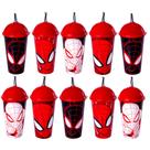 Kit com 20 Copos Homem Aranha 500ml Plasútil Festa Crianças