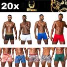 Kit Com 20 Cuecas Boxer Box Masculina Adulto Pitbull Original Microfibra Kit Com 20 Cuecas Boxer Box Masculina Adulto Pitbull Original Microfibra