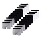 Kit com 20 Cuecas Boxer Box Try Basics Algodão Cotton Lisa Básica Casual Moda Masculina