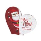 Kit com 20 Enfeites de Natal em Formato de Coração Decoração em MDF para Mesa e Escritório