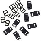 Kit Com 20 Fechos De Engate Rápido Com 20 Reguladores 10MM