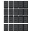 Kit Com 20 Interruptor Simples E Tomada Preta 20a Black- Fame Kit Com 20 Interruptor Simples E Tomada Preta 20a Black- Fame