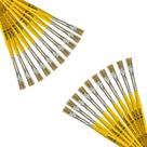 Kit Com 20 Pincéis Nº 06 Tigre 815 ( Linha Amarela )