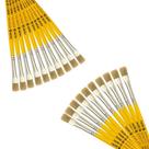 Kit Com 20 Pincéis Nº 08 Tigre 815 ( Linha Amarela )
