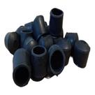 Kit Com 20 Ponteiras Borracha Para Cadeiras 1.1/4 Polegada Preta