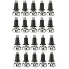 Kit com 20 Sapata Pé Nivelador Base 21mm Zincado