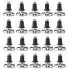 Kit com 20 Sapata Pé Nivelador Base 32mm Zincado