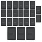Kit Com 20 Tomadas + 5 Interruptores Habitat Black Casa Completa