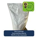 Kit Com 20 Un Saco Laminado Costurado Boca Aberta Branco 50x70cm Sem Impressão
