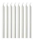 Kit Com 20 Velas Brancas De Parafina Nº 8