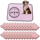 Kit com 24 Banheiro para Cães Tecido Ecológico 70x50 Rosa - 200 Lavagens - Inteligente
