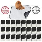 Kit com 24 Banheiro para Cães Tecido Ecológico 70x50 Tradicional - 200 Lavagens - Alta Absorção