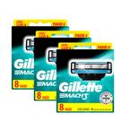 Kit com 24 Cargas Gillette Mach3 Leve 8 Pague 6