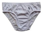 kit com 24 cueca slip branca elástico embutido 100% algodão-SDSB