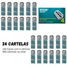 Kit com 24 cx de laminas enox super duplo fio com 960 unid