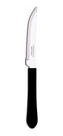 Kit Com 24 Garfos E 24 Facas Cabo Preto Leme Tramontina