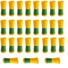 Kit com 24 Mini Cornetas Do Brasil com cordinha Festas Copa Do Mundo Atacado