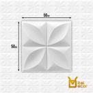 Kit com 24 Placas PVC 3D modelo Pétalas Decore até 6m