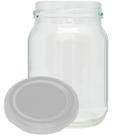 Kit com 24 Pote de Vidro 267ml Com Tampa de Metal Conserva Doce Geleia Bolo