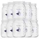 Kit com 24 Potes de Vidro para Armazenar Leite Materno 200ml Com Graduação