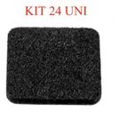 KIT COM 24 Protetores Feltro Adesivo Pés Móveis 40x40mm