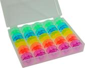 Kit Com 25 Bobinas Carretilha Alta Colorida + Estojo Brinde Kit Com 25 Bobinas Carretilha Alta Colorida + Estojo Brinde