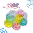 Kit com 25 Bobinas de Plástico Alta Coloridas para Máquina de Costura Kit com 25 Bobinas de Plástico Alta Coloridas para Máquina de Costura