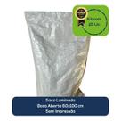 Kit Com 25 Un Saco Laminado Costurado Boca Aberta Branco 60x100cm Sem Impressão