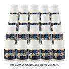 Kit com 25 Unidades Vegetal 15 500mg 15 Cápsulas Suplemento Alimentar