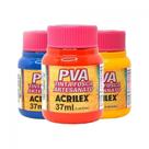Kit com 26 tintas pva 37 ml