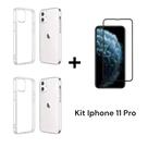 Kit Com 2UN Capa Transparente + 1UN Película 3D Para Iphone 11 / 11PRO / 11PRO MAX / 12 / 12MINI / 12PRO / 12PRO MAX Kit Com 2UN Capa Transparente + 1UN Película 3D Para Iphone 11 / 11PRO / 11PRO MAX / 12 / 12MINI / 12PRO / 12PRO MAX