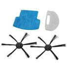 Kit com 2un Escova Rotativa com Refil MOP e Filtro Compatível com Robô Aspirador WAP W90