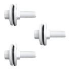 Kit com 3 Adaptador Roscável c/ Flange Fixa Branca 3/4" - Cipla