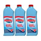 Kit Com 3 Algicidas Choque Elimina Algas Para Piscinas Verde 1 Litro Hidroall