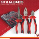 Kit Com 3 Alicates Universal De Bico E Corte 8 Pol 200mm