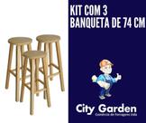 Kit com 3 banquetas