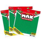 Kit com 3 Bases de Construção Max, Candide, 25x25cm Verde Kit com 3 Bases de Construção Max, Candide, 25x25cm Verde