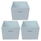 Kit com 3 Bau Caixa Organizador em MDF Kit com 3 Bau Caixa Organizador em MDF