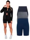 Kit Com 3 Bermuda Short Legging Academia Fitness Feminina Kit Com 3 Bermuda Short Legging Academia Fitness Feminina
