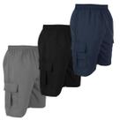 Kit Com 3 Bermudas Cargos De Tactel Short Plus Size COR:SORTIDASTAMANHO:G6