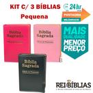 Kit com 3 Biblias Sagradas Pequena Luxo