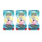 Kit com 3 Blister Unitário Pokémon Escarlate e Violeta Amigos de Jornada TCG EV9 Geek Cartas Coleção