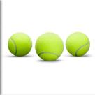 Kit com 3 Bolas de Tênis para Treino Alta Performance Esporte Lazer Jogos ao Ar Livre Pet Cachorro